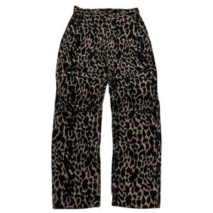 X-Girl Leopard Print Corduroy Women's Cargo Pants Size Medium